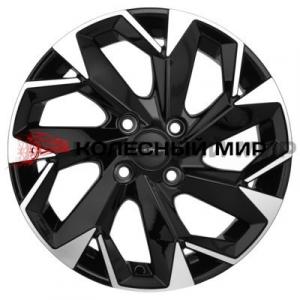 Khomen Wheels KHW1508 (Cobalt) 6х15 4/100 ET39 d-56,6 Black-FP