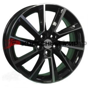 Khomen Wheels KHW1604 (Fabia/Polo) 6х16 5/100 ET45 d-57,1 Black-FP