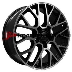 Khomen Wheels KHW1818 (Geely Coolray) 7х18 5/114,3 ET53 d-54,1 Black-FP