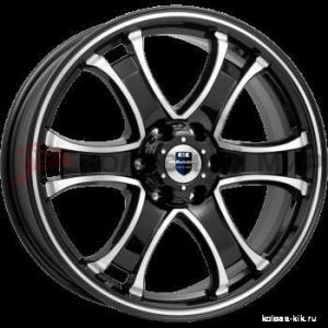 КиК Балеар (КС727) 7,5x18 6/127 ET38 d-77,9 алмаз черный (Арт.67672)