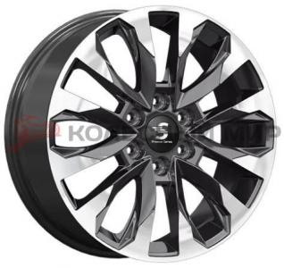 КиК КР007 (Haval H9) 8,0x20 6/139,7 ET42 d-75,1 Diamond Black Gris (Арт.82169)