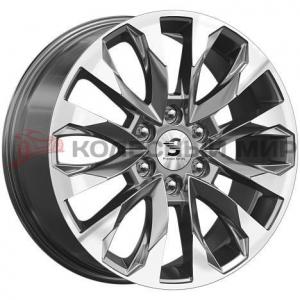 КиК КР007 (Haval H9) 8,0x20 6/139,7 ET42 d-75,1 Diamond Gloss Graphite (Арт.78985)