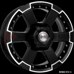 КиК М56 (КС593) 7,0x16 6/139,7 ET38 d-100,1 алмаз черный (Арт.13539)