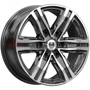 КиК R8 (КС1174) 7,5x17 6/139,7 ET38 d-67,1 алмаз чёрный (Арт.84139)